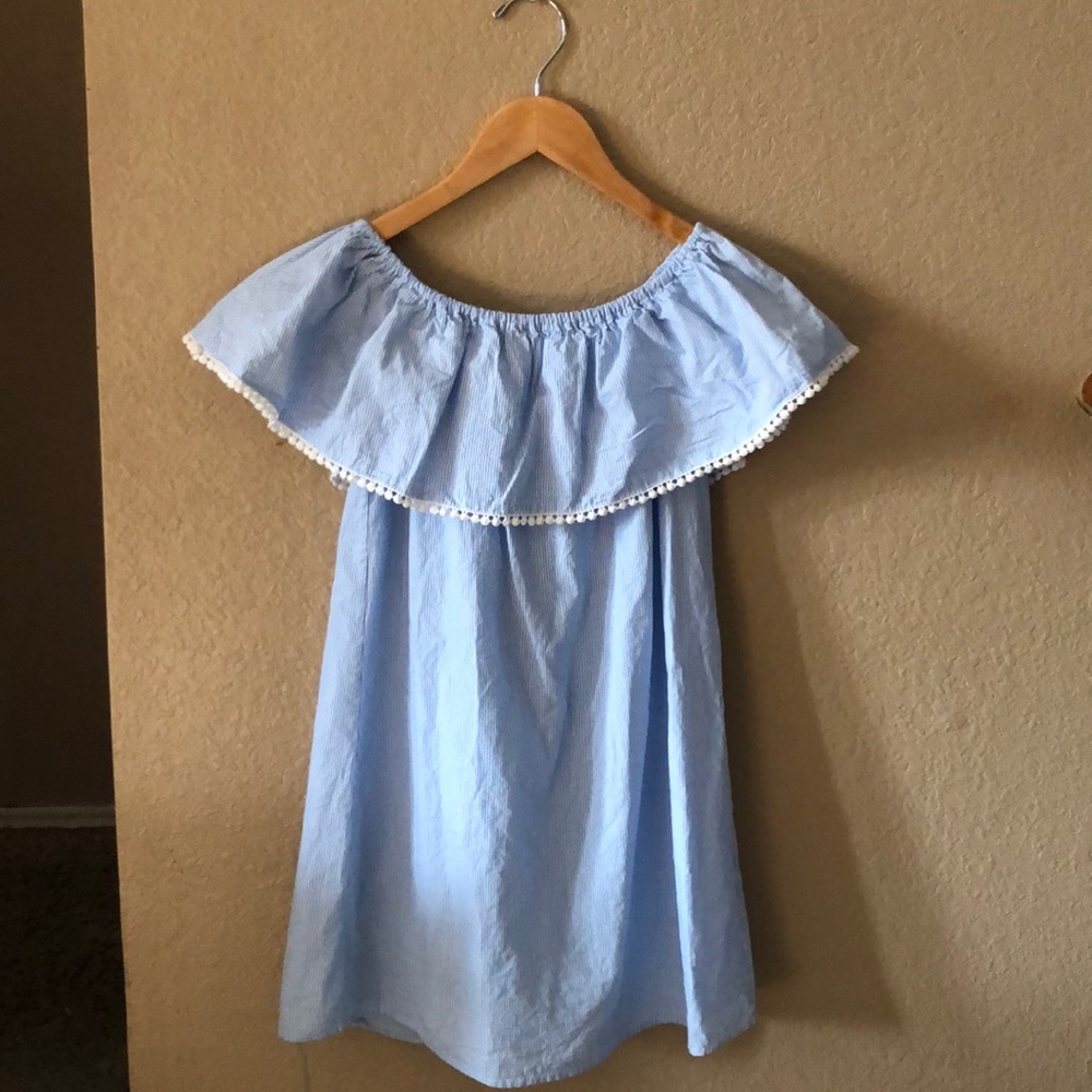 Lucky Leaves Blue Dress: Small
